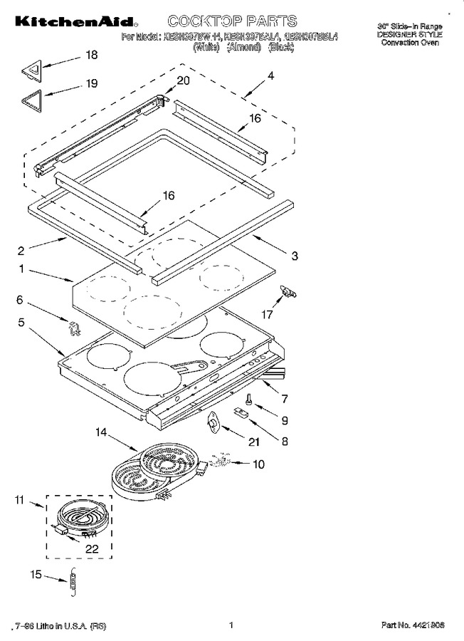 Diagram for KESH307BWH4