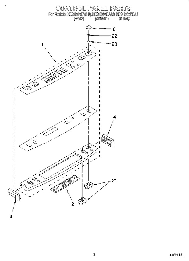 Diagram for KESH307BWH8