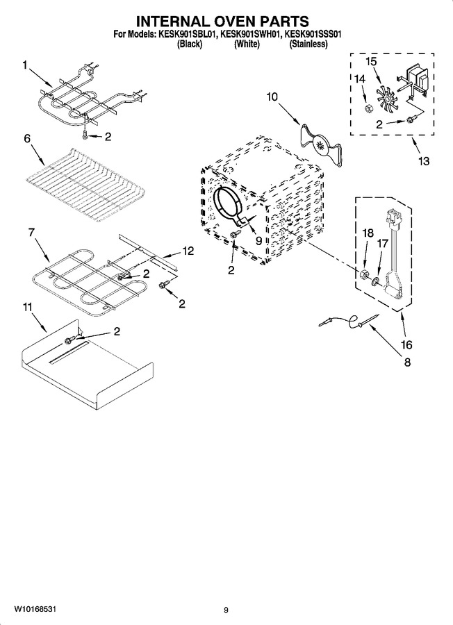 Diagram for KESK901SWH01