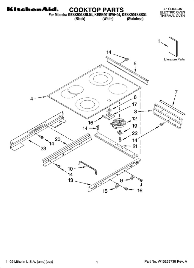 Diagram for KESK901SWH04