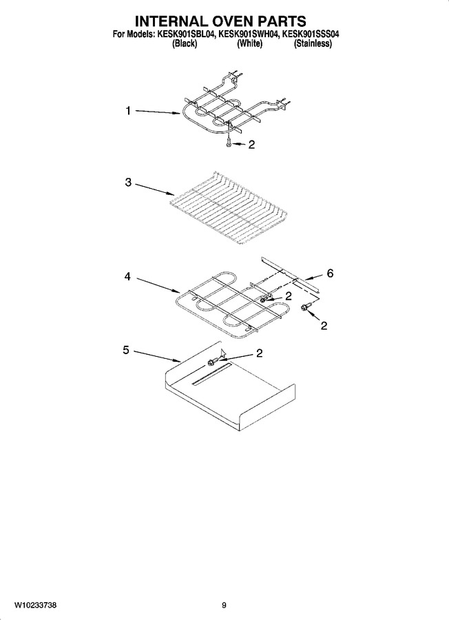 Diagram for KESK901SWH04