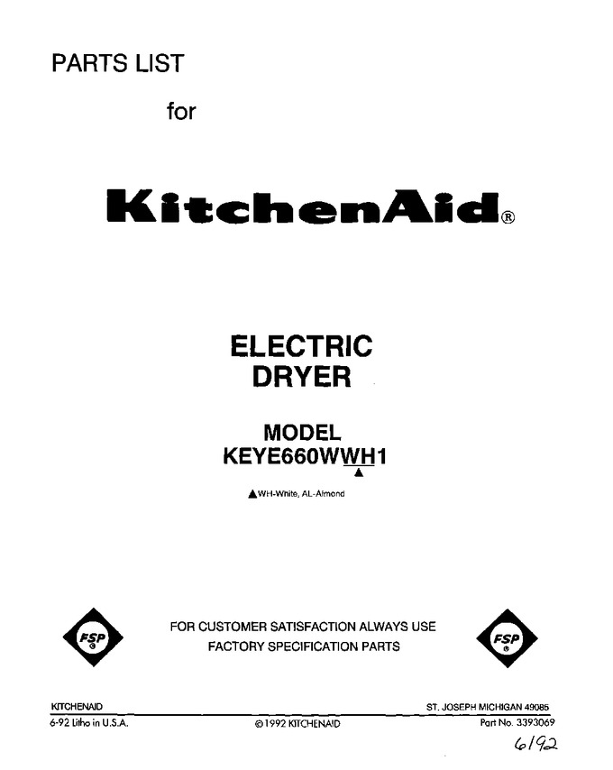 Diagram for KEYE660WAL1