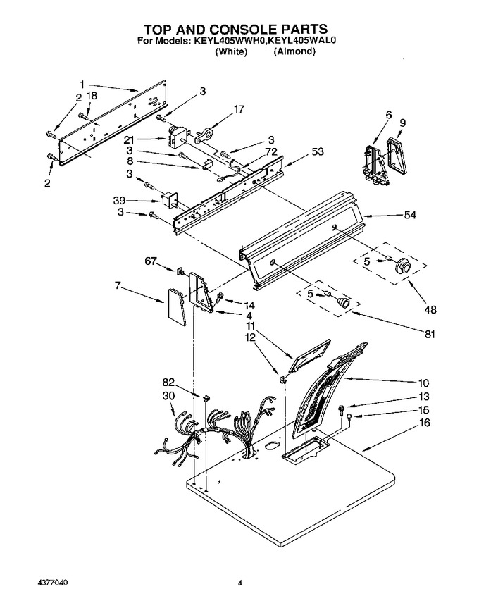 Diagram for KEYL405WAL0