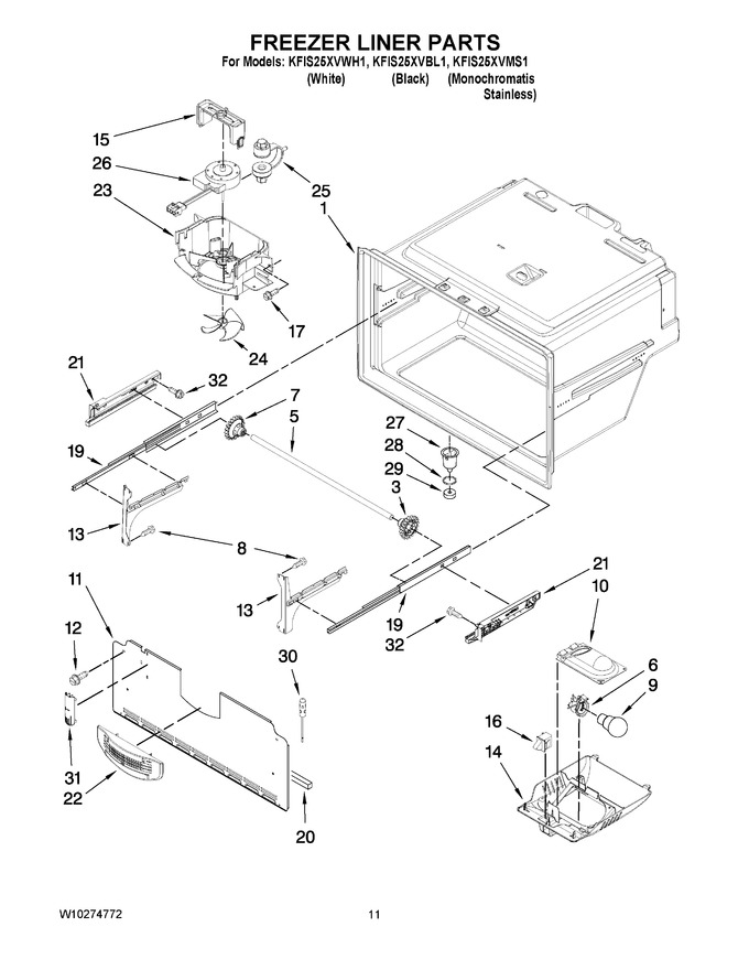 Diagram for KFIS25XVWH1