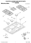 Diagram for 01 - Cooktop, Burner And Grate Parts