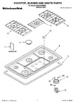 Diagram for 01 - Cooktop, Burner And Grate Parts