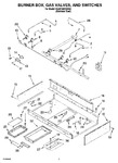 Diagram for 02 - Burner Box, Gas Valves, And Switches