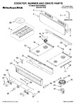Diagram for 01 - Cooktop, Burner And Grate Parts