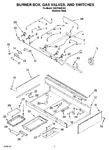 Diagram for 02 - Burner Box, Gas Valves, And Switches