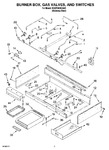Diagram for 02 - Burner Box, Gas Valves, And Switches