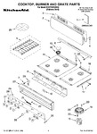 Diagram for 01 - Cooktop, Burner And Grate Parts