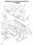 Diagram for 02 - Burner Box, Gas Valves, And Switches