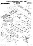Diagram for 01 - Cooktop, Burner And Grate Parts
