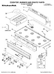 Diagram for 01 - Cooktop, Burner And Grate Parts