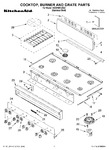Diagram for 01 - Cooktop, Burner And Grate Parts
