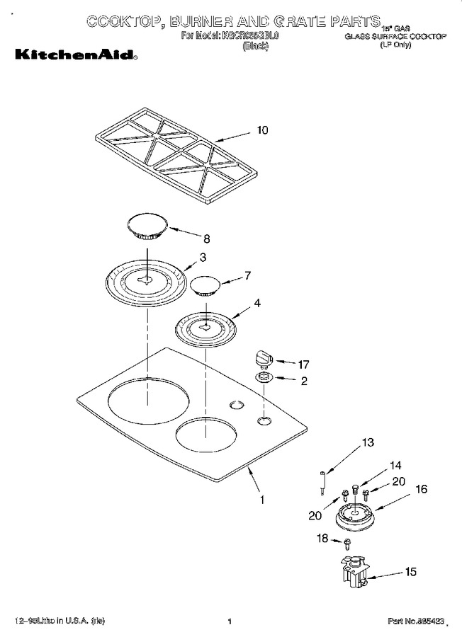 Diagram for KGCR055GBL0