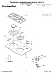 Diagram for 01 - Cooktop, Burner And Grate Parts