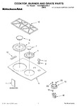 Diagram for 01 - Cooktop, Burner And Grate Parts