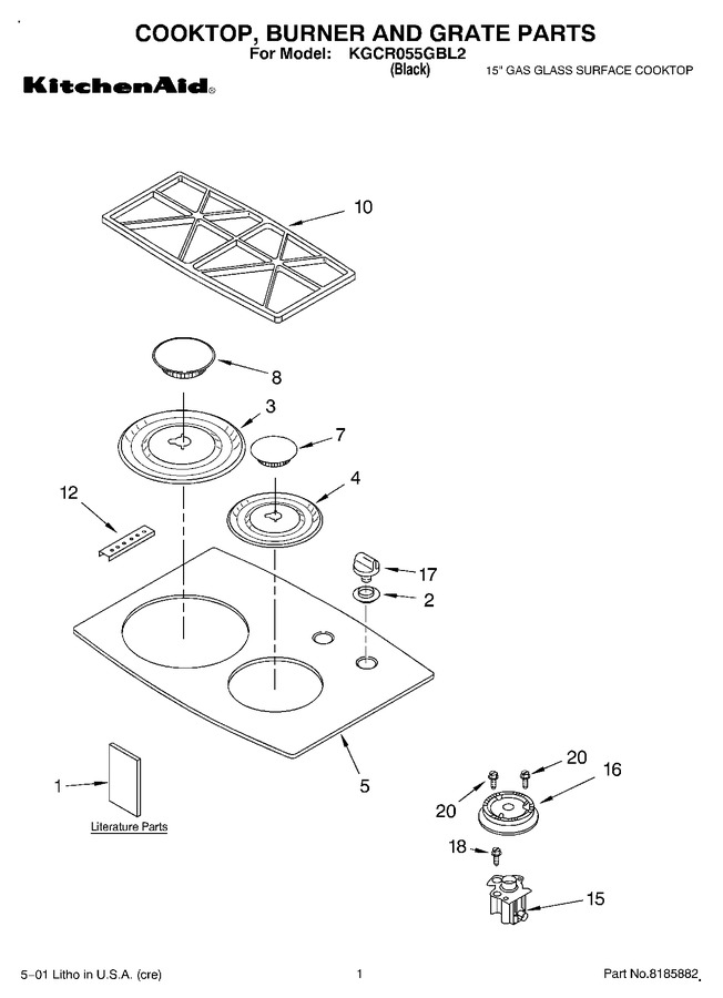Diagram for KGCR055GBL2