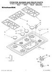 Diagram for 01 - Cooktop, Burner And Grate Parts