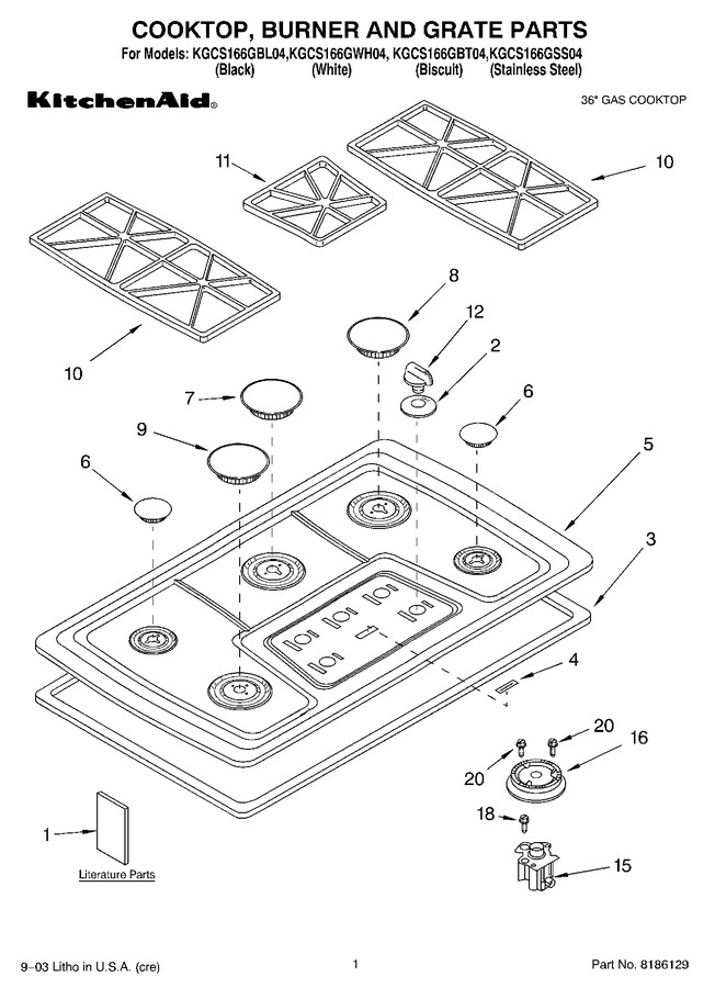 Diagram for KGCS166GBL04