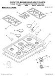 Diagram for 01 - Cooktop, Burner And Grate Parts