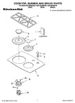 Diagram for 01 - Cooktop, Burner And Grate Parts