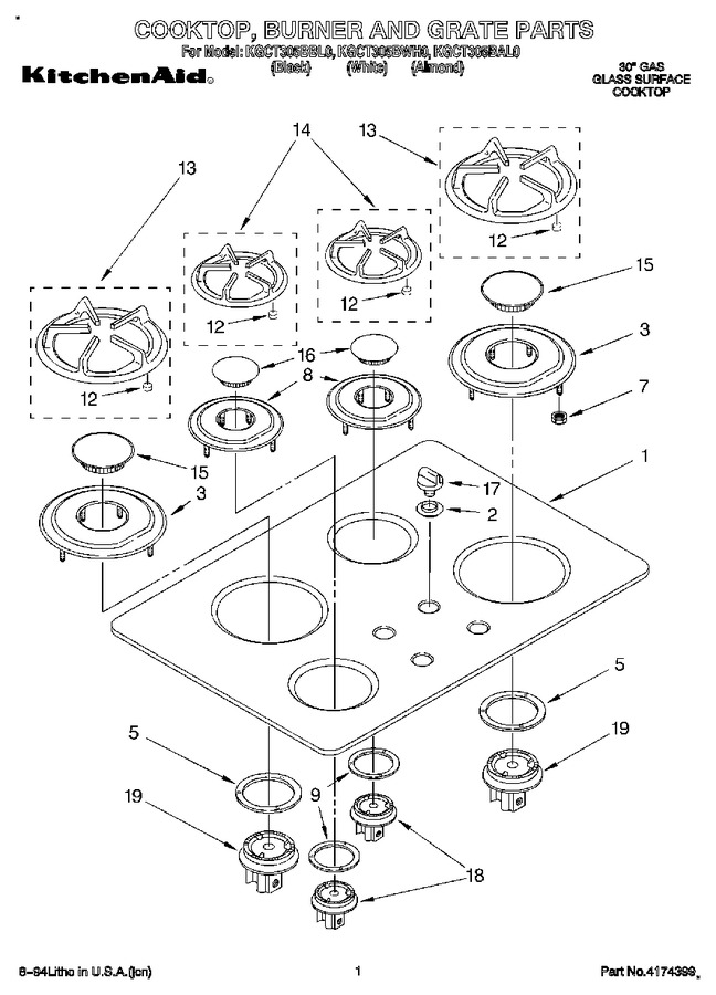 Diagram for KGCT305BBL0