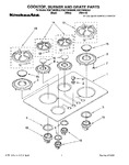 Diagram for 01 - Cooktop, Burner And Grate
