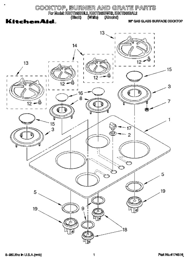 Diagram for KGCT365BBL2