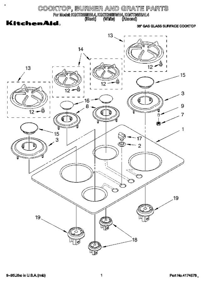 Diagram for KGCT365BWH4