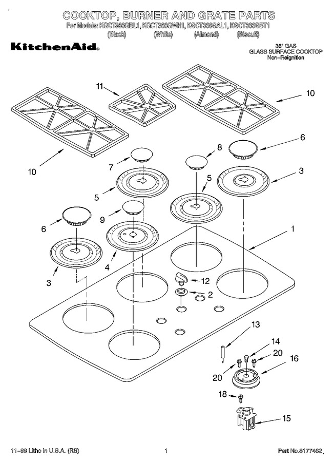 Diagram for KGCT366GAL1