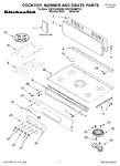 Diagram for 01 - Cooktop, Burner And Grate Parts