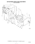 Diagram for 03 - Dryer Front Panel And Door