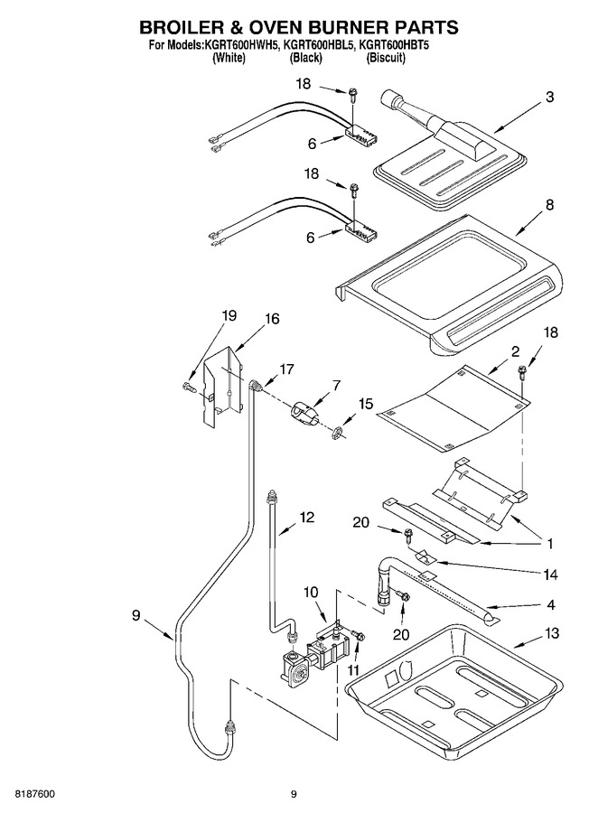 Diagram for KGRT600HWH5