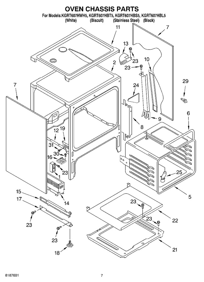 Diagram for KGRT607HWH5
