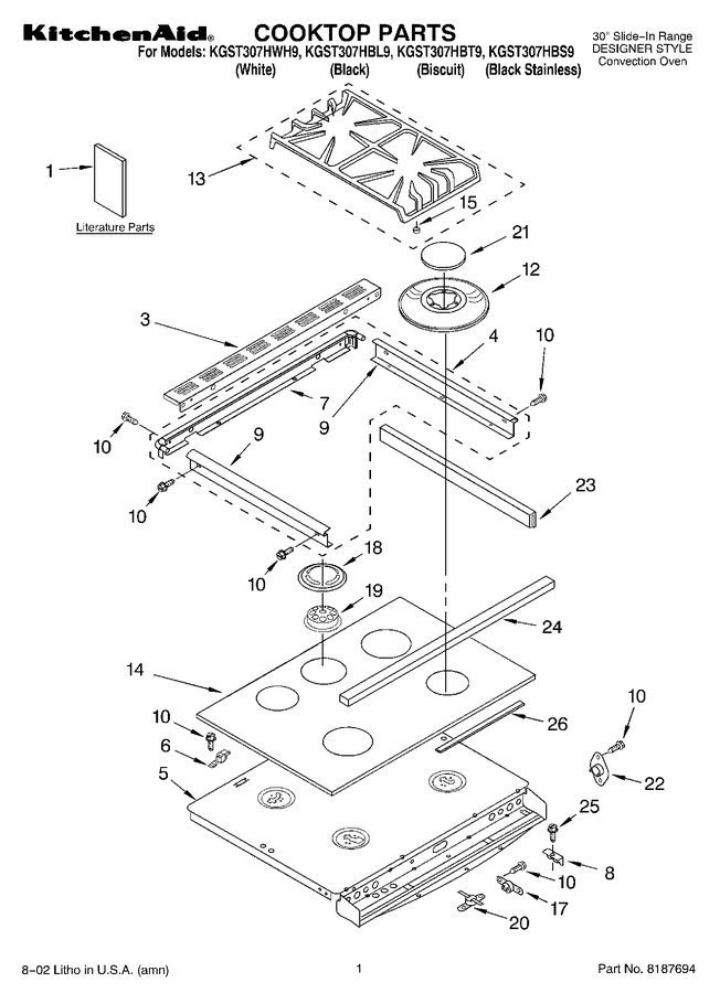 Diagram for KGST307HBL9
