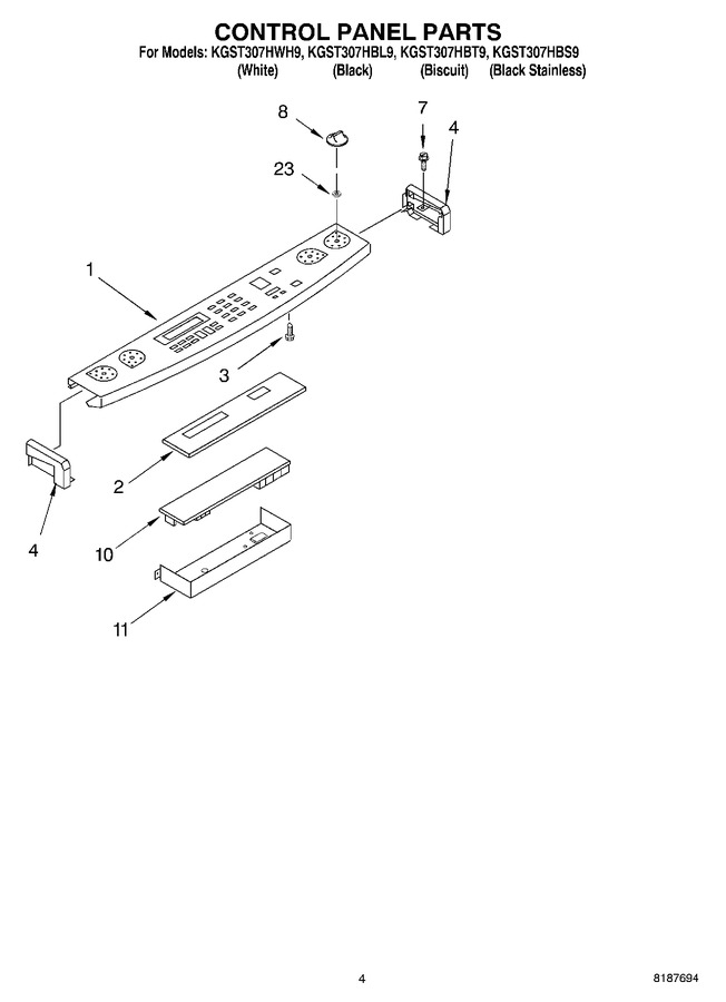 Diagram for KGST307HBL9