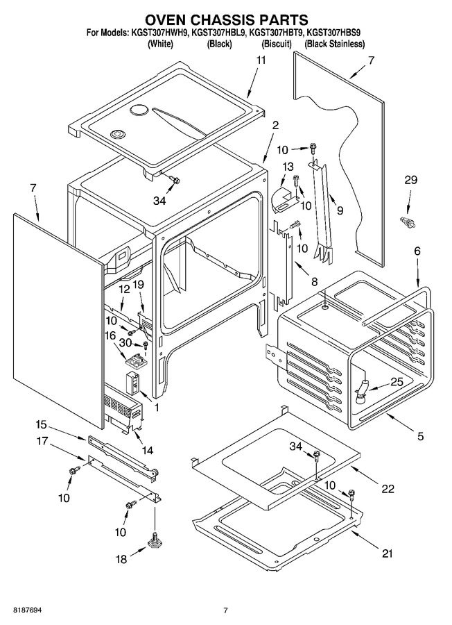 Diagram for KGST307HBL9