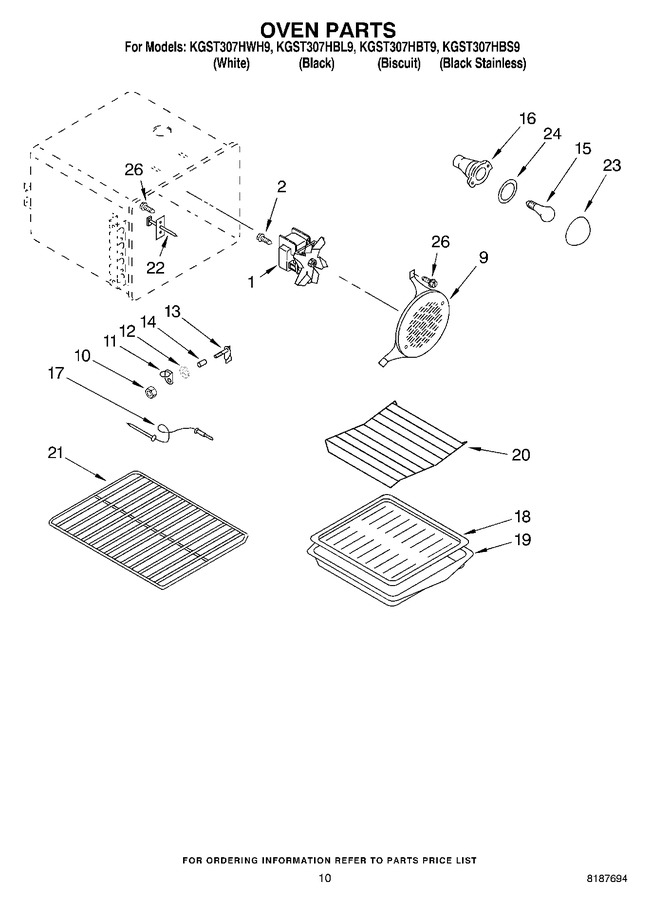Diagram for KGST307HBL9