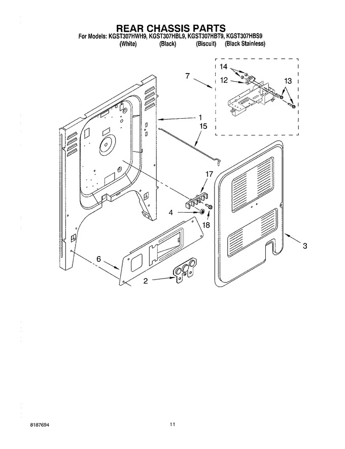 Diagram for KGST307HBL9