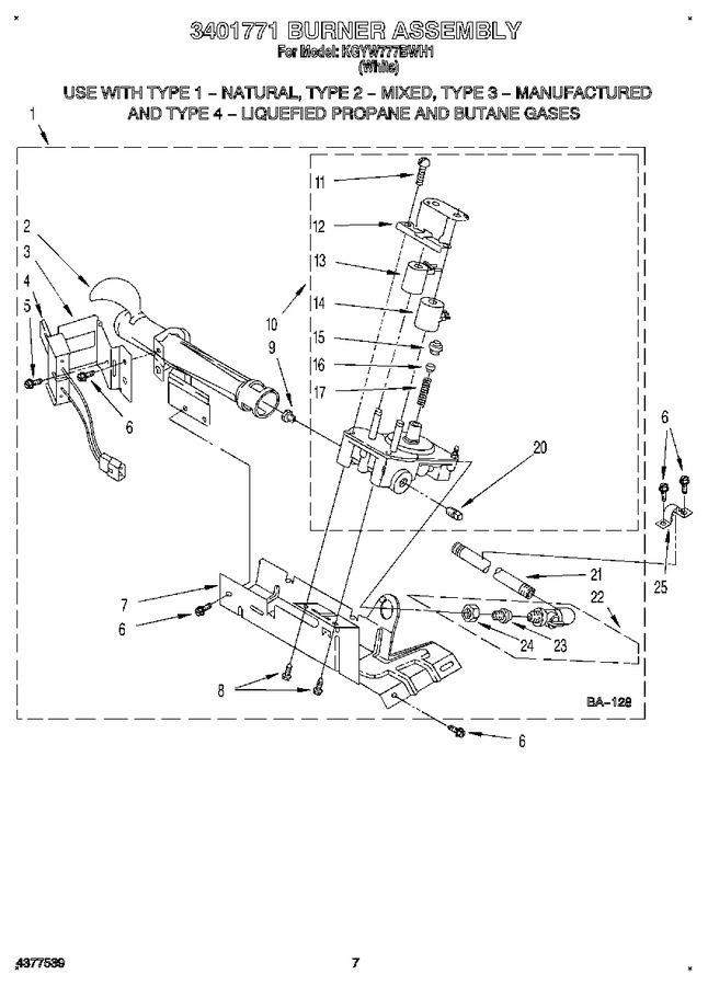 Diagram for KGYW777BWH1