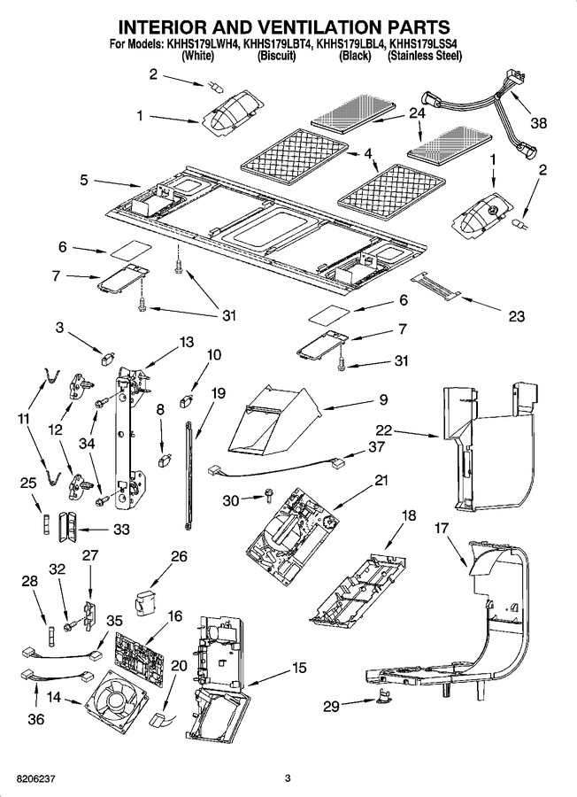Diagram for KHHS179LWH4