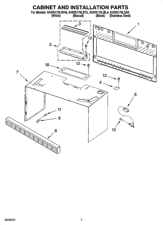 Diagram for KHHS179LWH4