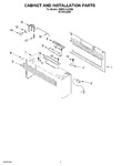 Diagram for 06 - Cabinet And Installation