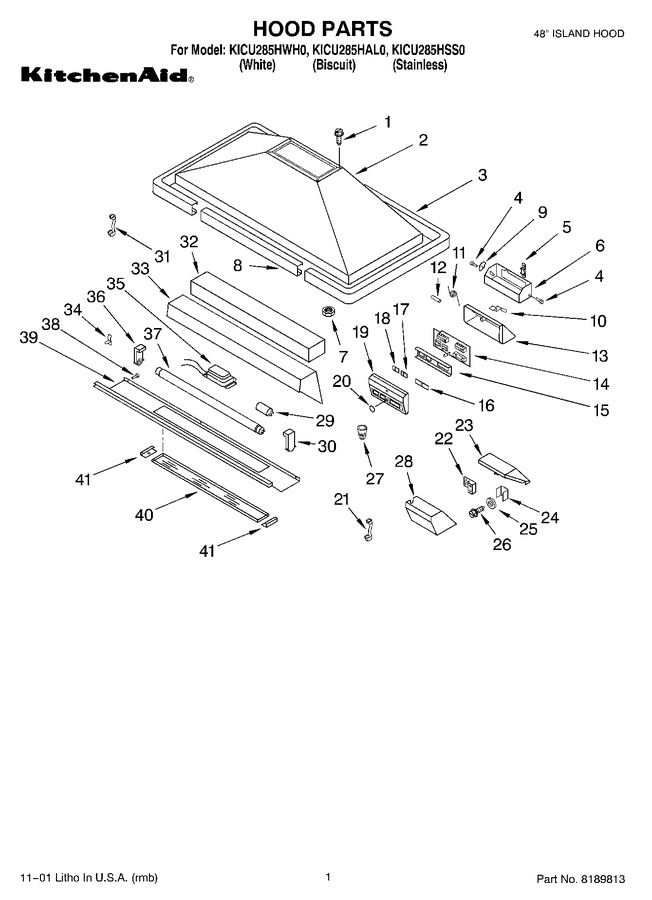Diagram for KICU285HAL0
