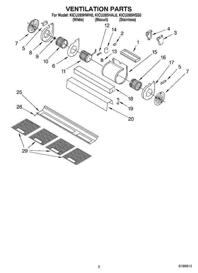 Diagram for KICU285HAL0