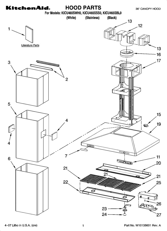 Diagram for KICU465SSS0