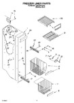 Diagram for 04 - Freezer Liner Parts