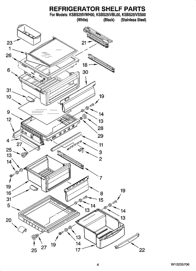 Diagram for KSBS25IVWH00